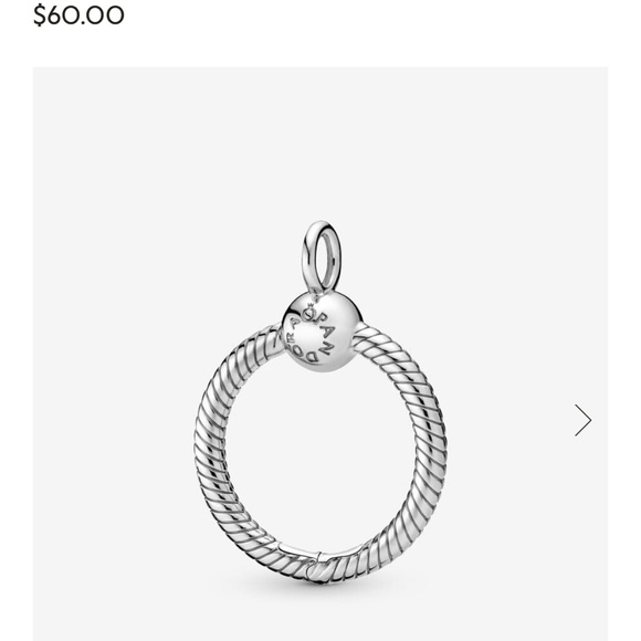 PANDORA Family Tree Dangle Charm on Small O-Pendant and Classic Cable Chain - Picture 7 of 7